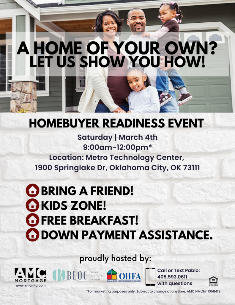 Homebuyer Readiness Event - Oklahoma City - Oklahoma Housing Finance Agency